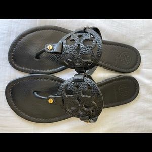 Tory Burch signature sandals in black